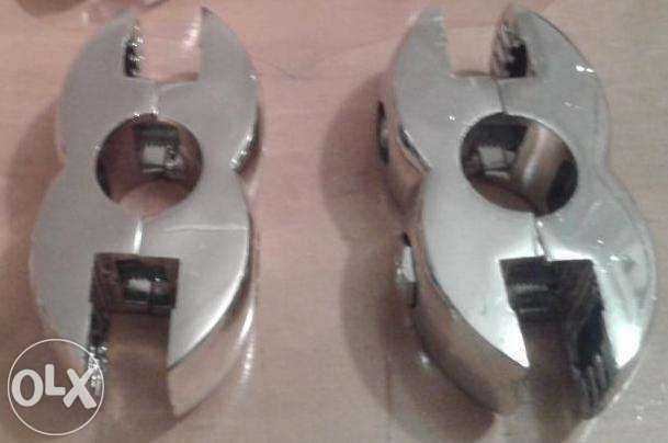 Крепление двойное для стекла, д с п на трубу. Цена за 20 шт.=650грн