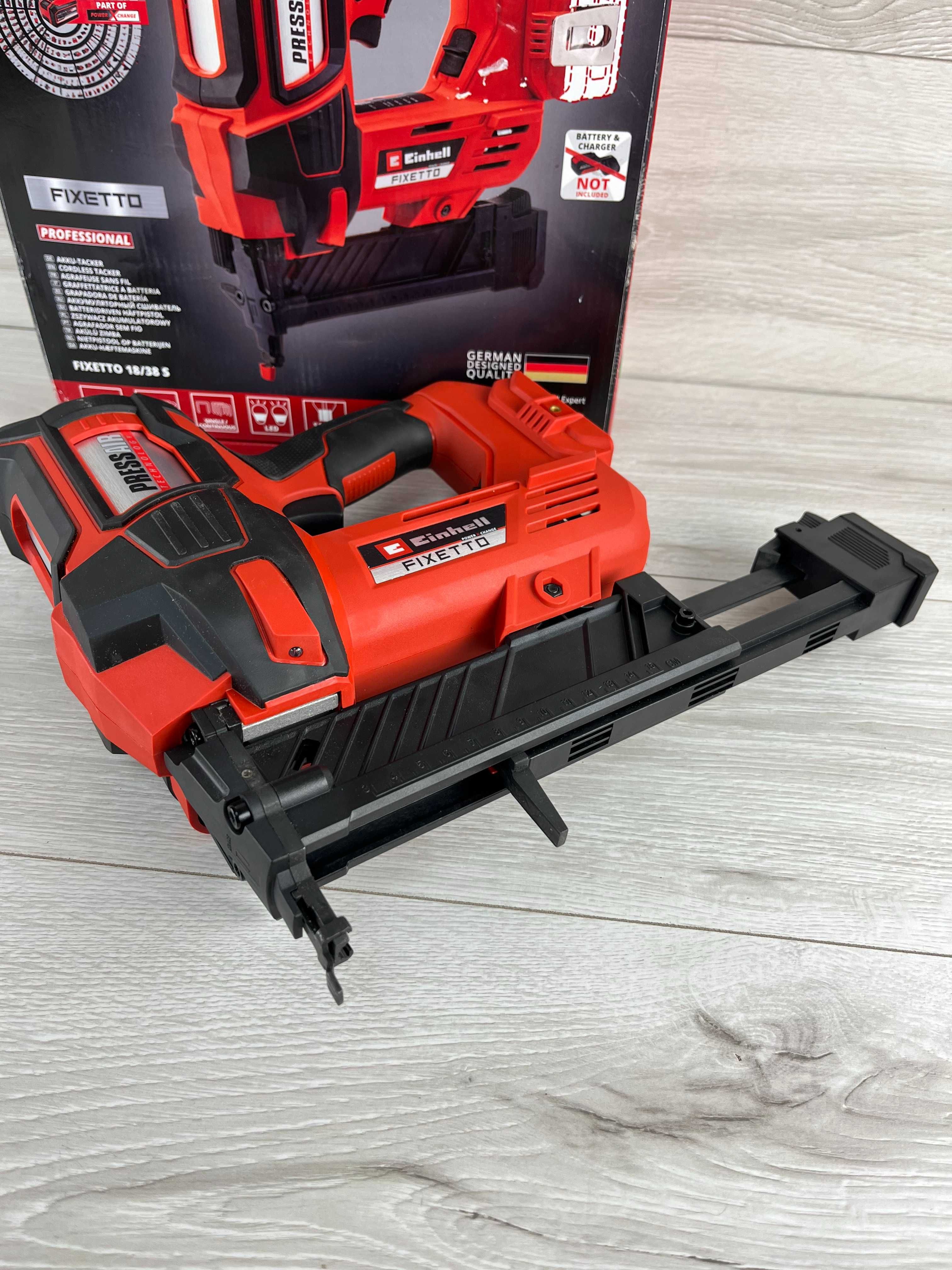 Степлер Einhell FIXETTO 18/36 N Red цвяхи бу без аку і зарядки