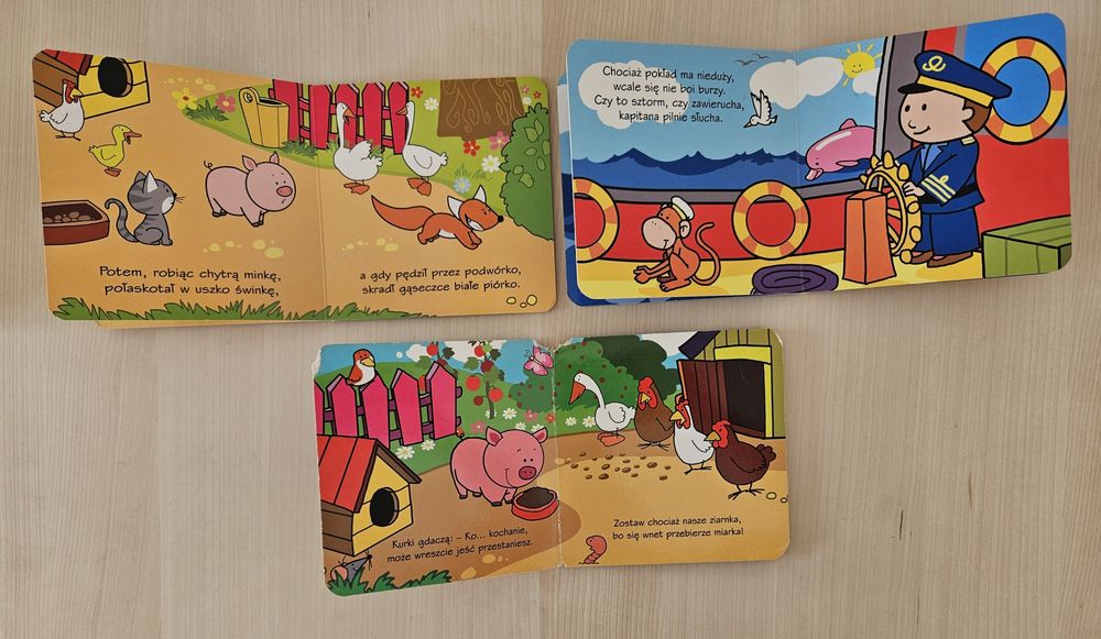 Zestaw 2 książek, książeczek: "Mały lisek", "Mały statek" + gratis