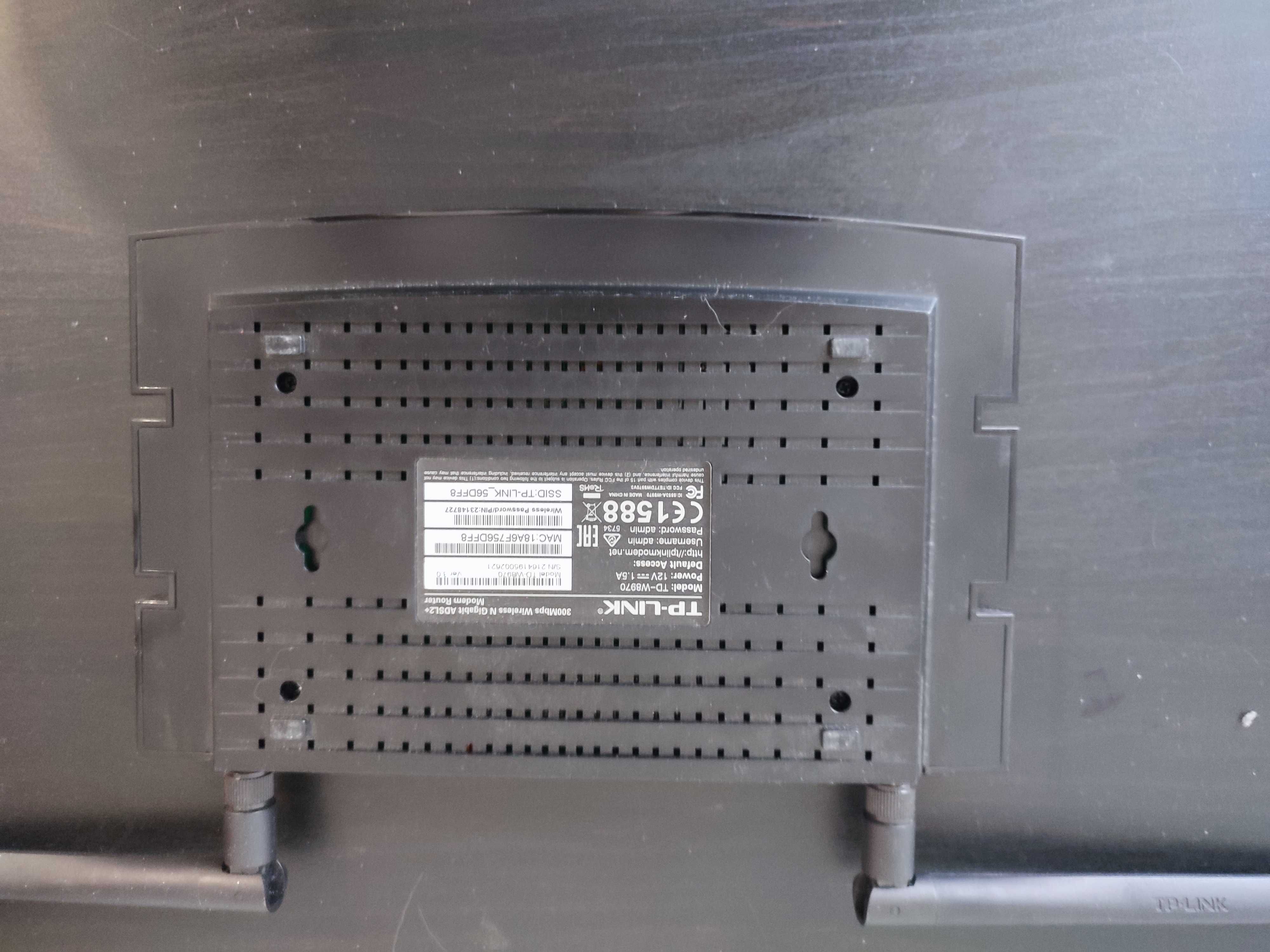 Router TP-Link TD-W8970 USB ADSL2+, 300Mb/s, gigabitowe porty Ethernet