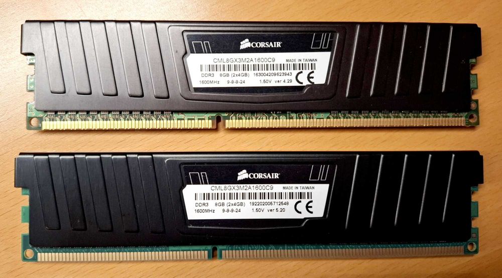 Pamięć RAM DDR3 CORSAIR 2 x 8GB (2x4GB) 1600Mhz 1.5V