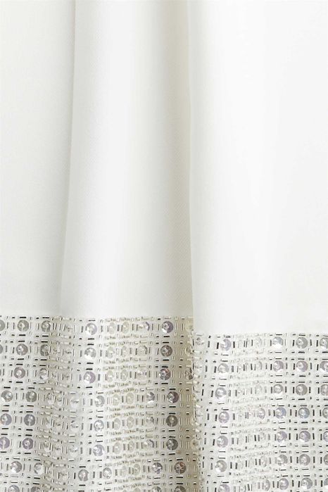 Sukienka mini tunika z koralikami XS nowa kolek biała PROMOCJA EDITION