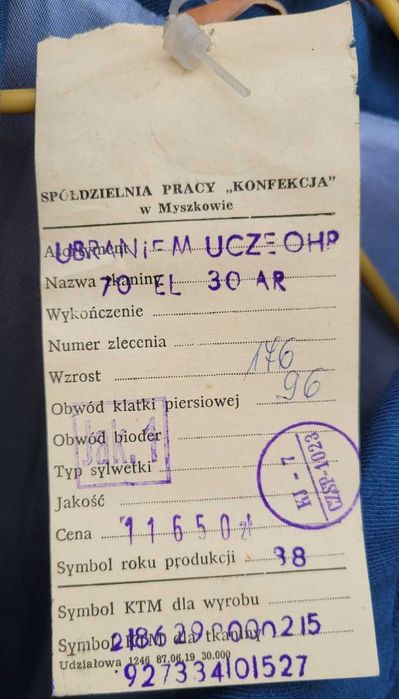 Ubranie OHP - oryginał