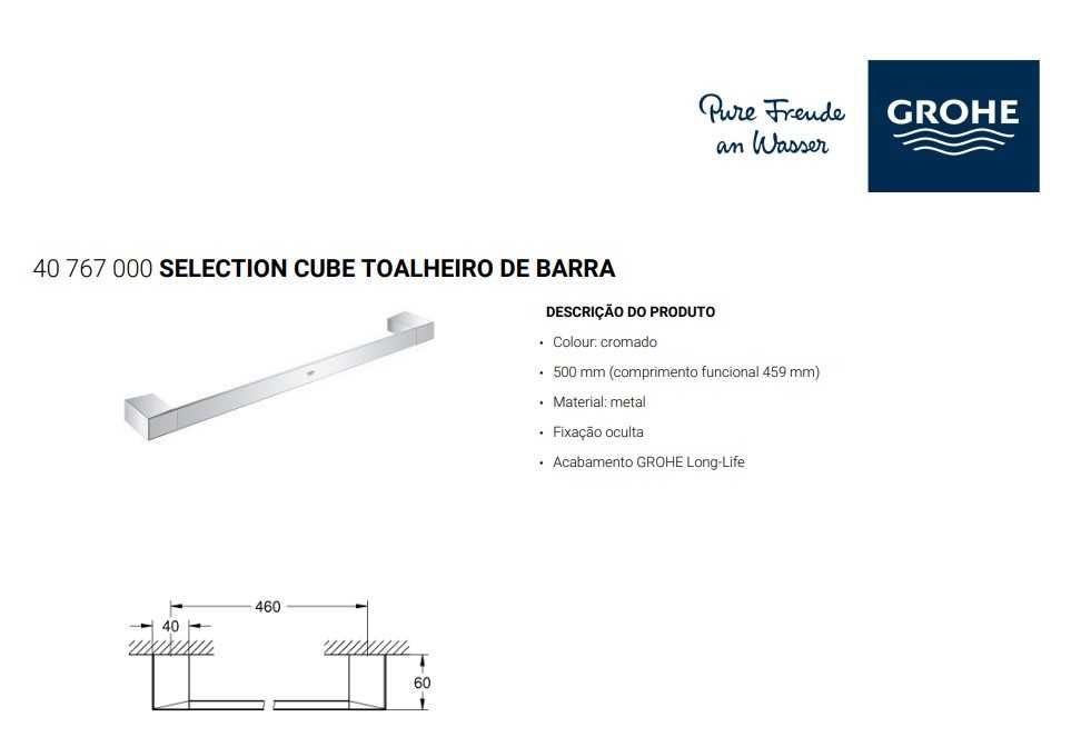 Toalheiro de Barra GROHE -  FAÇA OFERTA - oportunidade