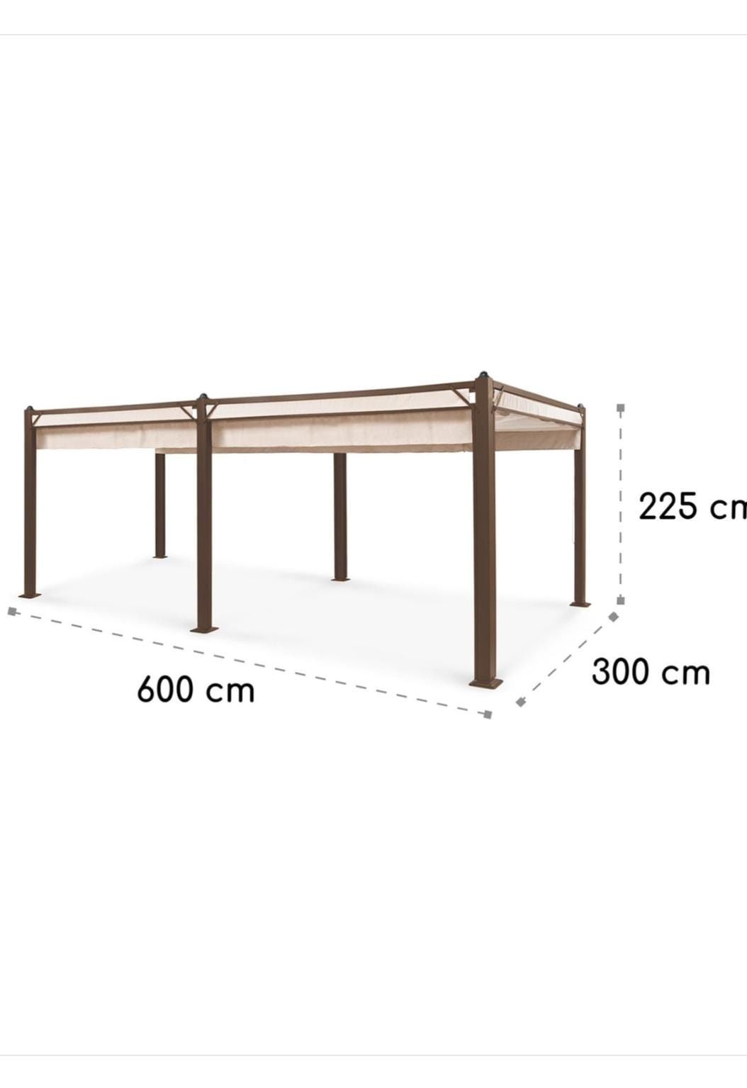 Pantheon Cortina Rust  3x6 m
Pawilon ogrodowy blumfeldt


Cena 4000 zł