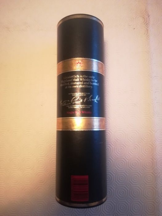 Lata em cartão de Glenfiddich - Pure Malt Scotch Whisky