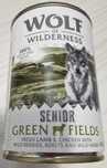 mokra karma Wolf of Wilderness SENIOR Green Fields 3x400g