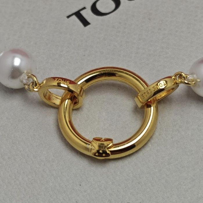 Ogniwo okrągłe 1,6 cm do biżuterii hold srebro vermeil 925