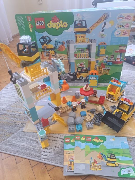 Lego duplo żuraw wieżowy I plac budowy 10933