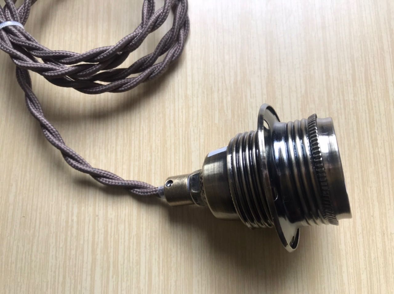 Lampa INDUSTRIALNA Oprawka żarówki mosiądz vintage mosiężny ozdobny