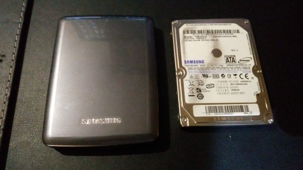 Disco interno HDD 2,5" SATA 320GB e disco externo HDD 2,5"500GB Samsun