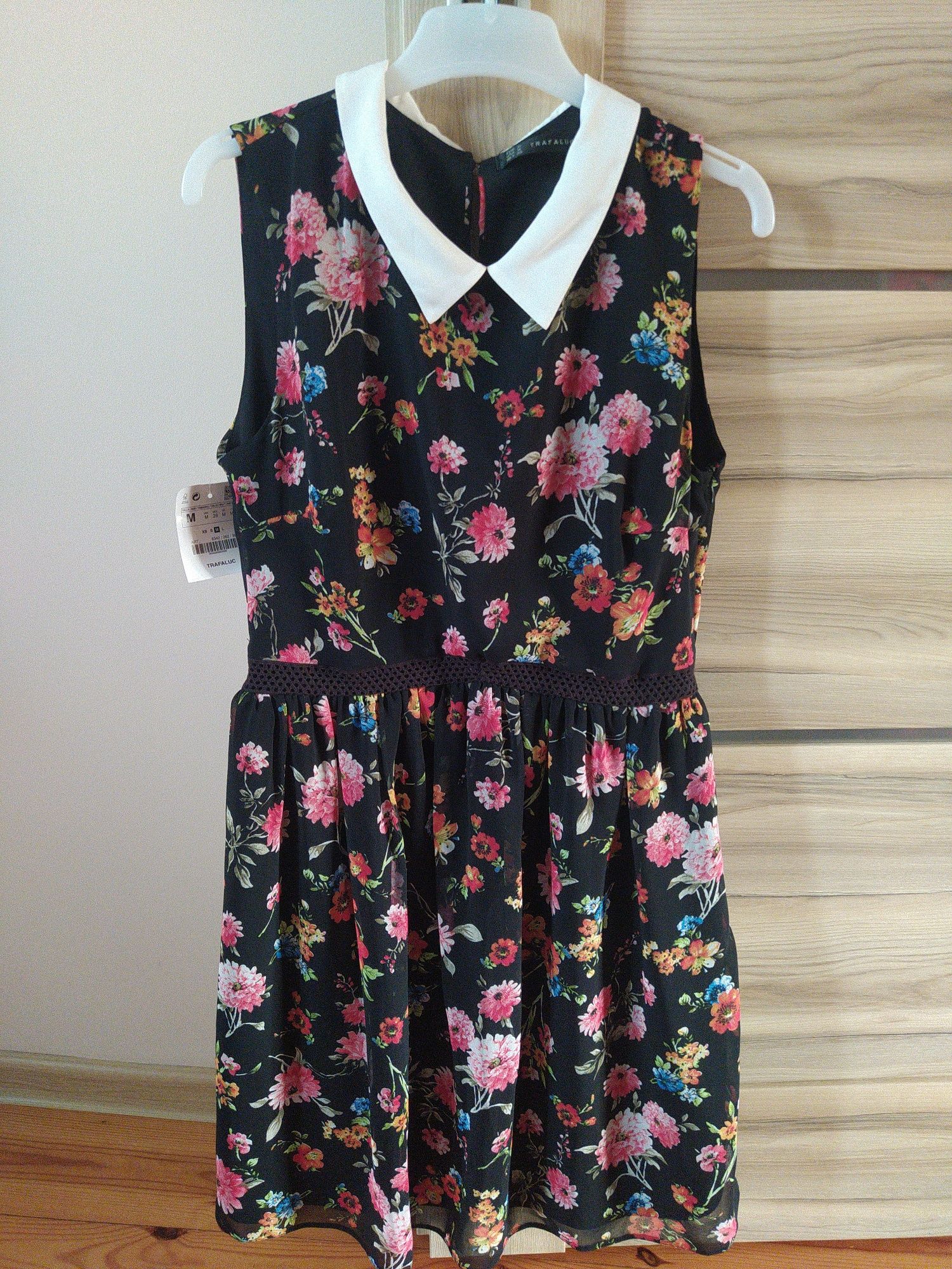 Nowa sukienka w kwiaty rozmiar M Zara