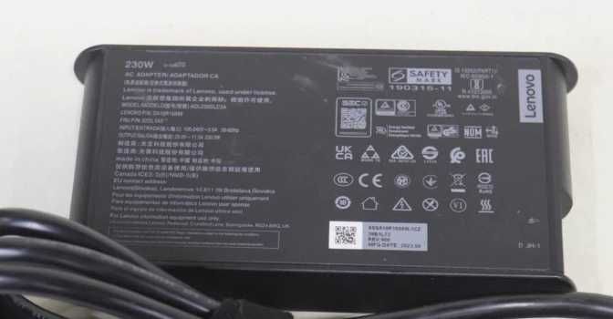 Lenovo 20v 11.5A 230w USB pin блок живлення Legion P72 ADL230SLC3A