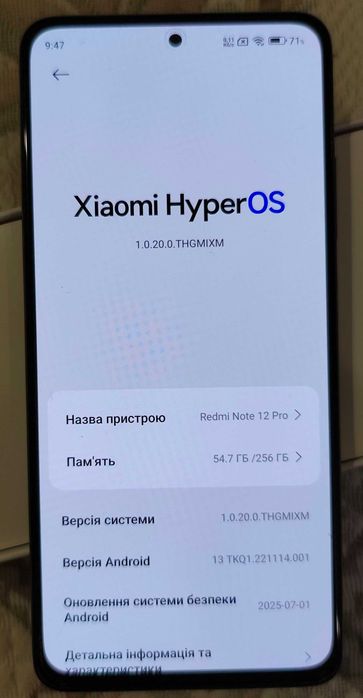 Xiaomi Redmi Note 12 Pro 8/256 GB Polar White NFC б/в телефон