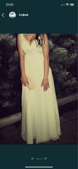 Вечірня сукня М Вечернее выпускное платье мятное