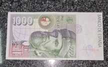 Nota de 1000 pesetas 1992