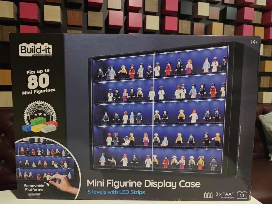Вітрина для мініфігурок LEGO 5 рівнів Світлодіодне підсвічування