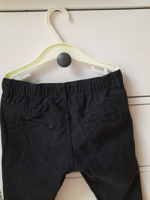 Spodnie z diagonalu jeansy hm 122