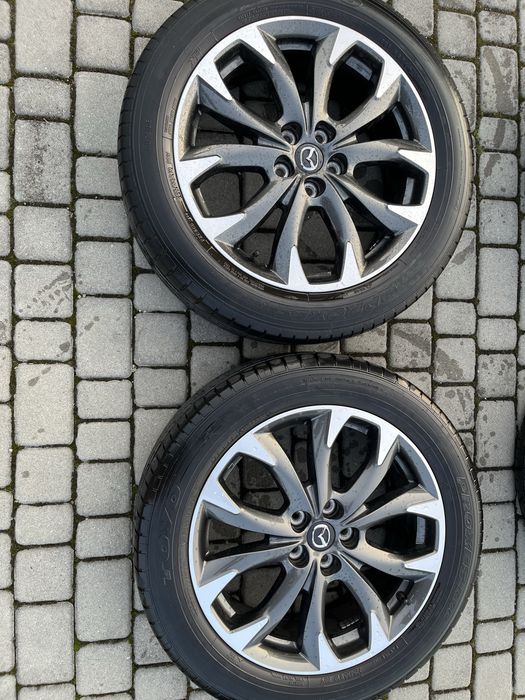 Alufelgi 5x114,3 19 cali Mazda Cx-5 Cx-7 Cx-9 opony lato 225/55/19