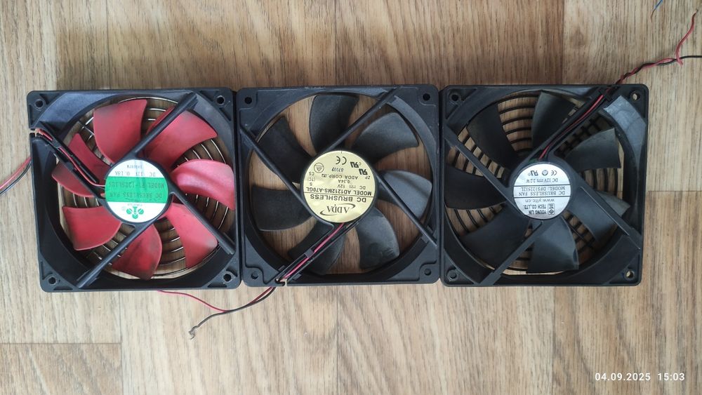 Вентиляторы 12В, разные.