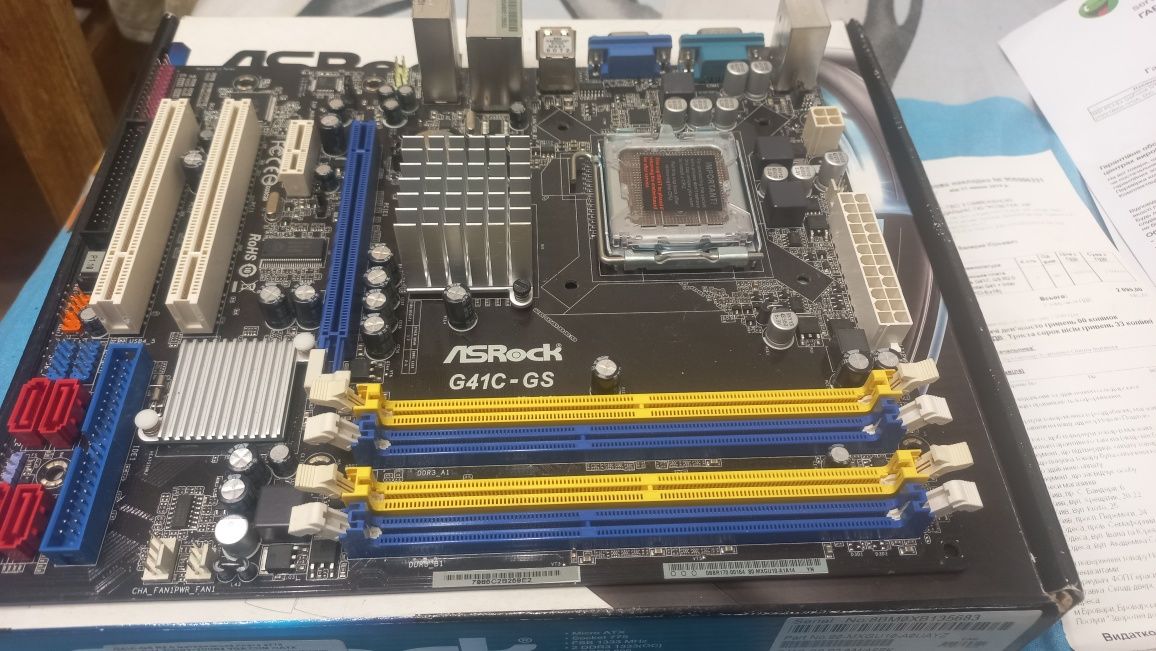 Материнская плата asrock g41c-gs r2.0