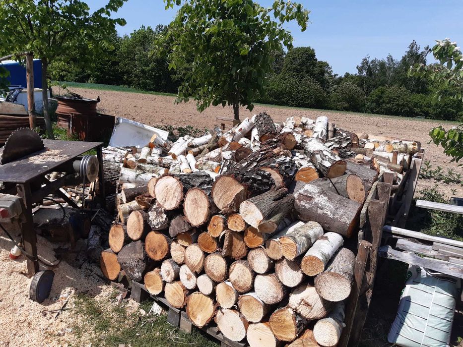 suche drewno opałowe do pieca, kominka - iwa, wierzba