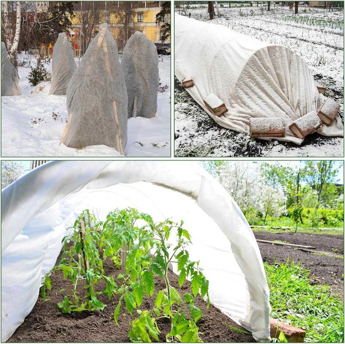 Ochrona roślin przed mrozem, osłona ogrodowa 3 × 15 m, 17 g/m2