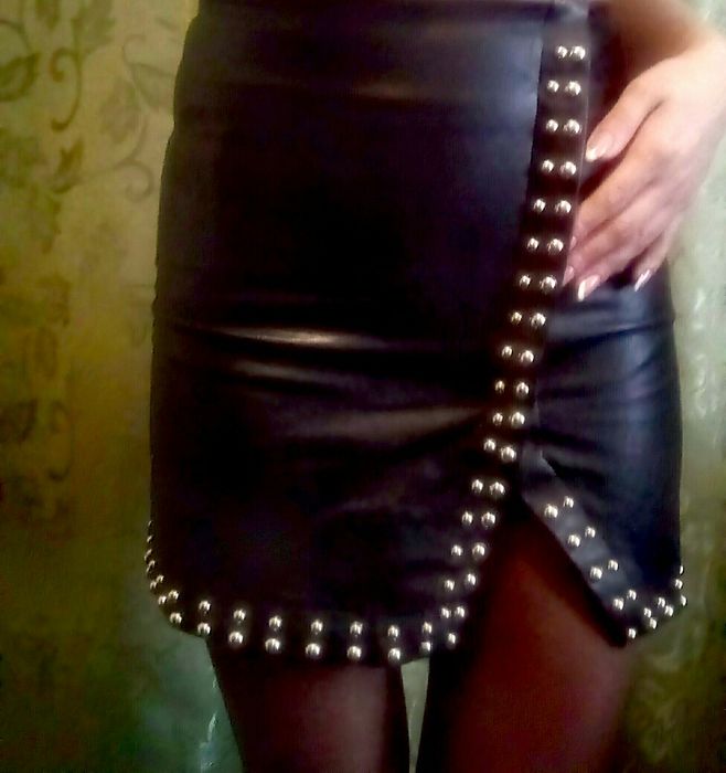 Юбка кожзам новая