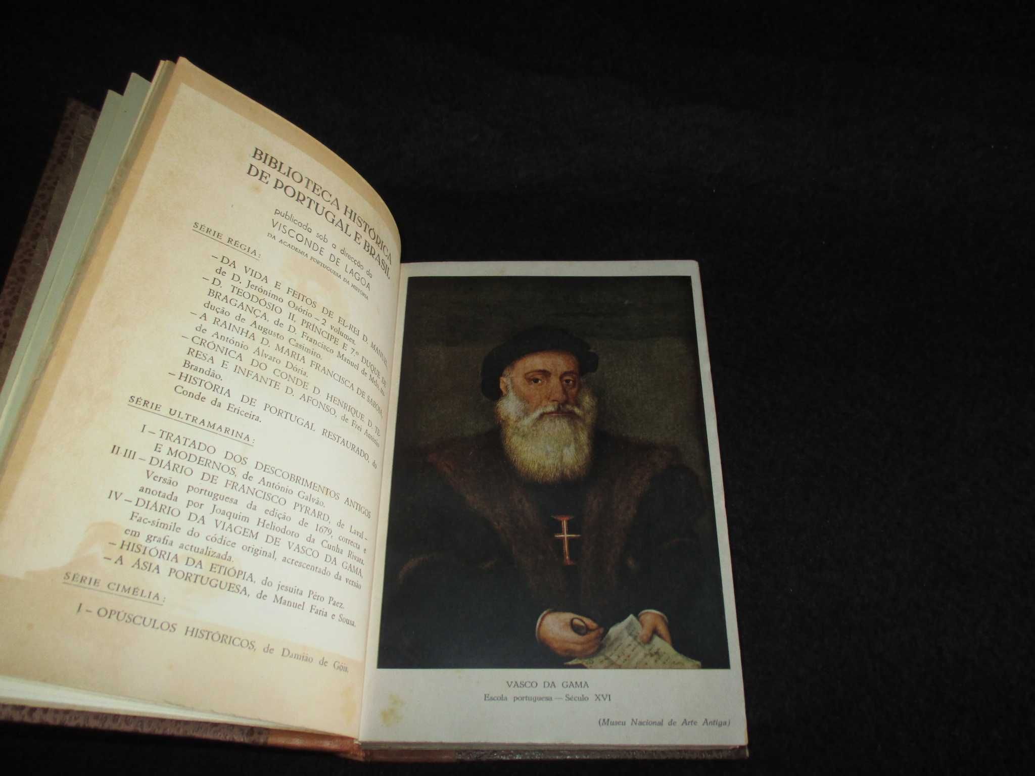 Livros Diário da Viagem de Vasco da Gama Encadernação de Luxo