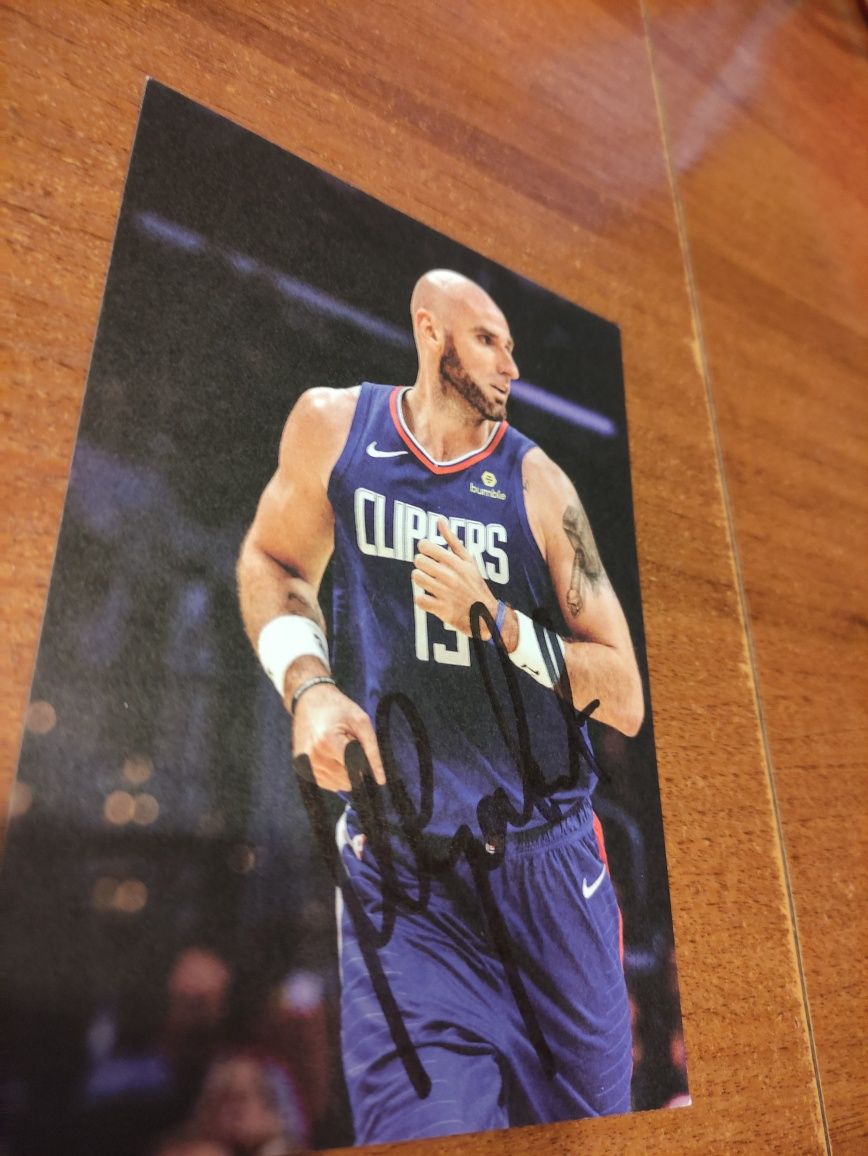 Autograf, podpis - Marcin Gortat Clippers Koszykarz Koszykówka Kosz