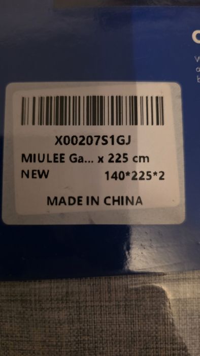 Zasłony Miulee 140x225x2