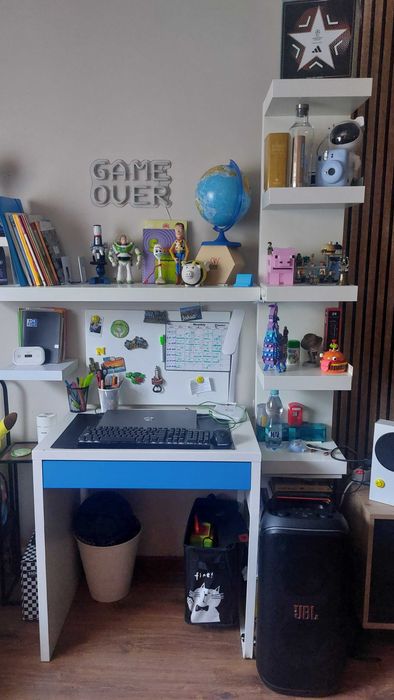 IKEA zestaw biurko regał półka
