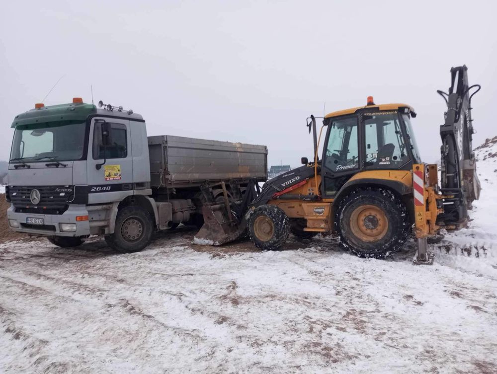 Uslugi koparka  gasienicowa rozbiorki transport wykopy