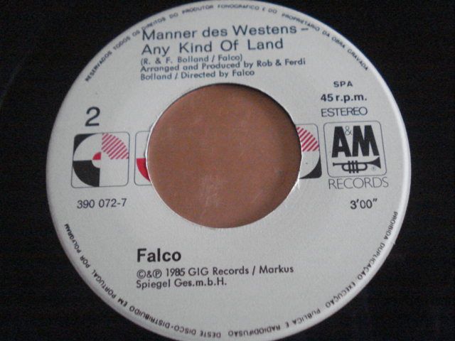 Disco Vinil Single de FALCO - "Jeanny" - 1985