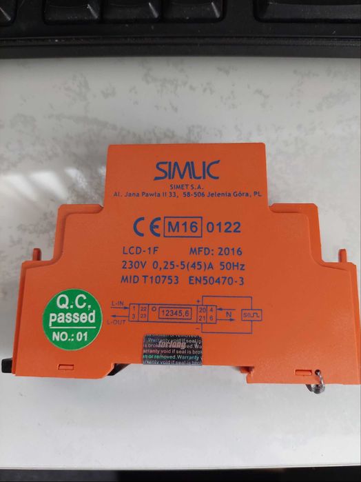 Licznik elektryczny LCD-1 F