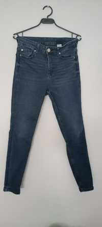 Marks Spencer jeansy skinny granatowe damskie S