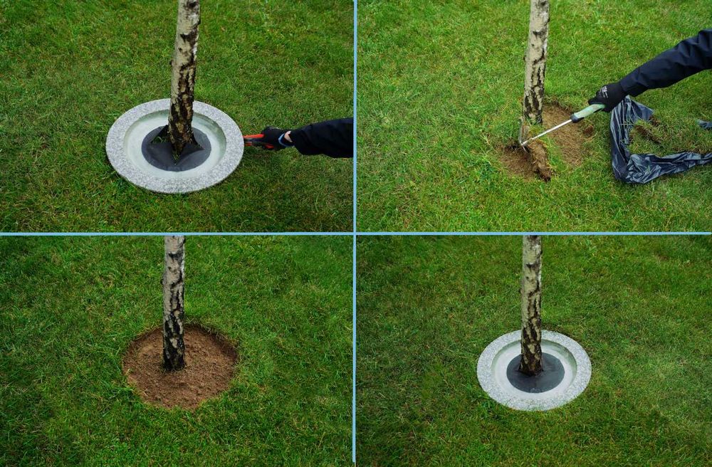 Obrzeża ozdobne Oz02 pod drzewa i krzewy- średnica 40cm