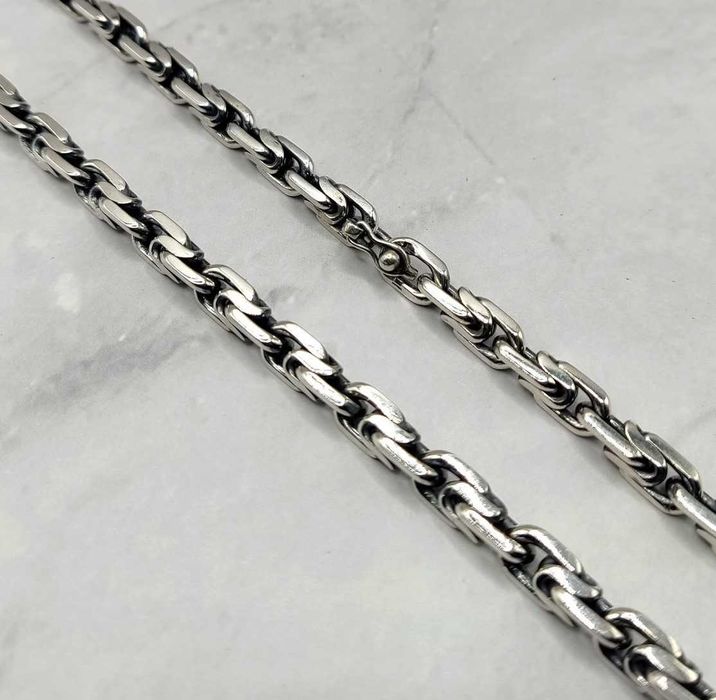 Срібний ланцюжок 80г "Біт" чоловічий мужская серебряная цепочка 925