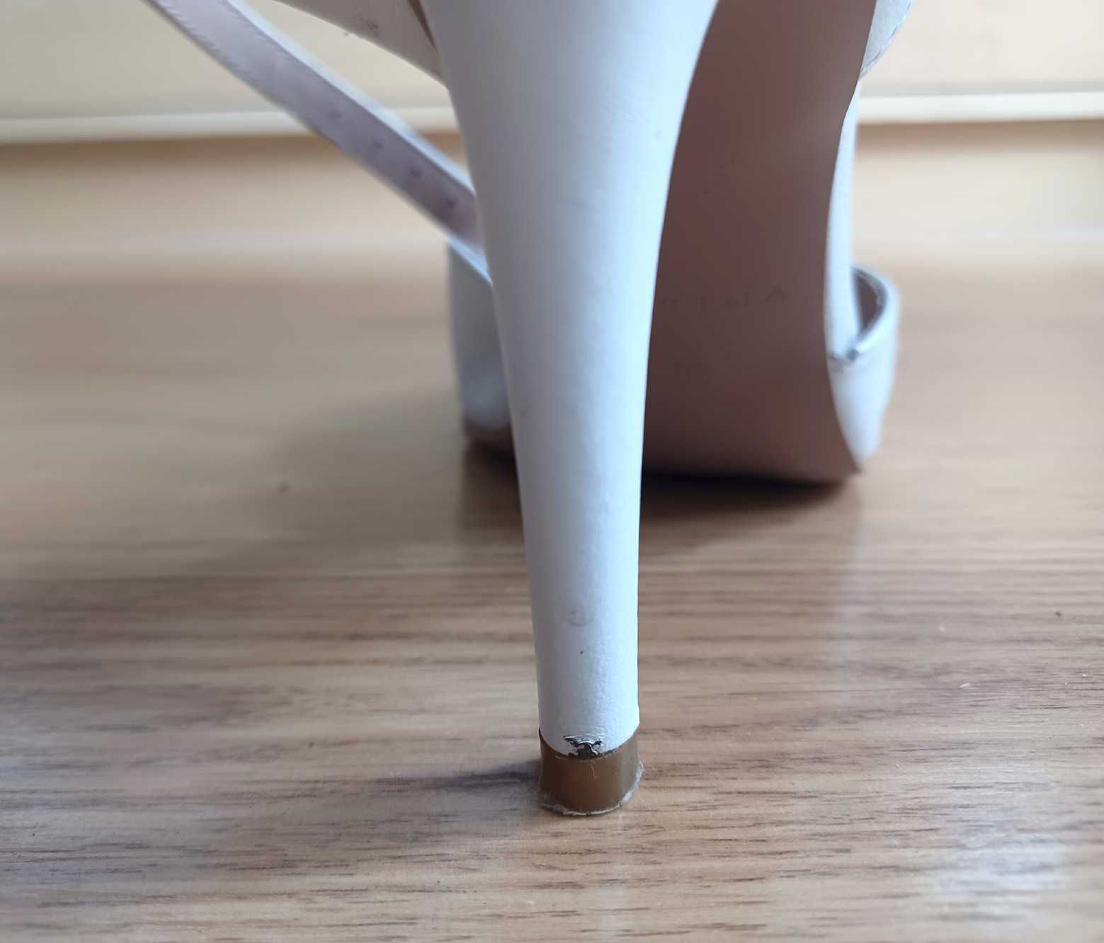 Białe buty ślubne Ryłko Estima, rozmiar 38