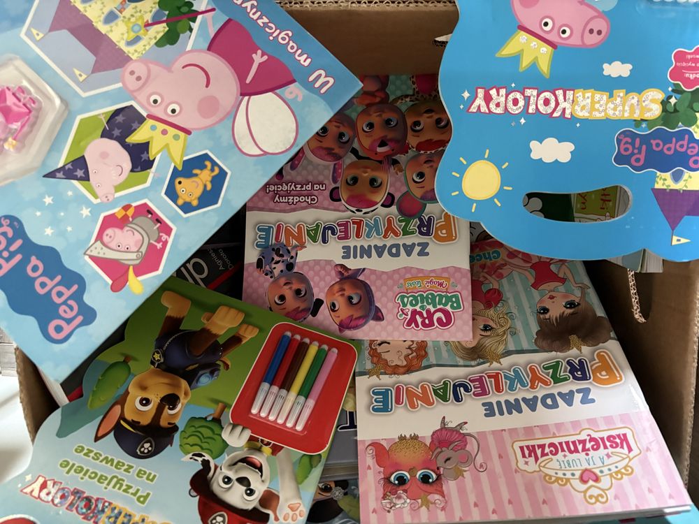 Karton mix książki dla dzieci dla dorosłych 150szt