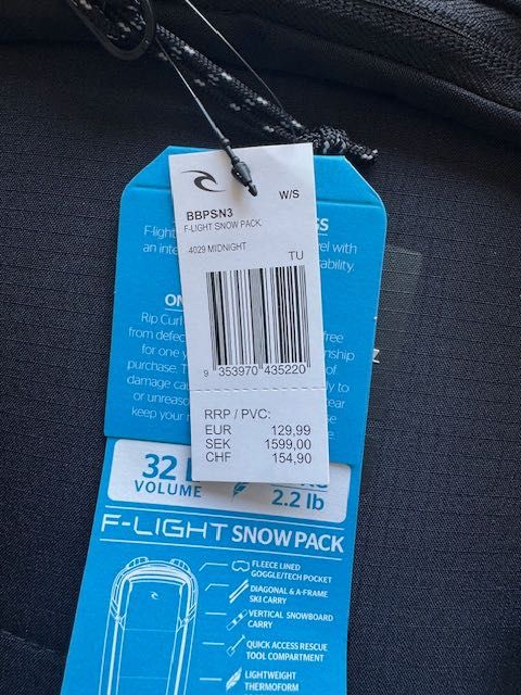 Plecak Rip Curl F-Light Snow Pack Skitouring