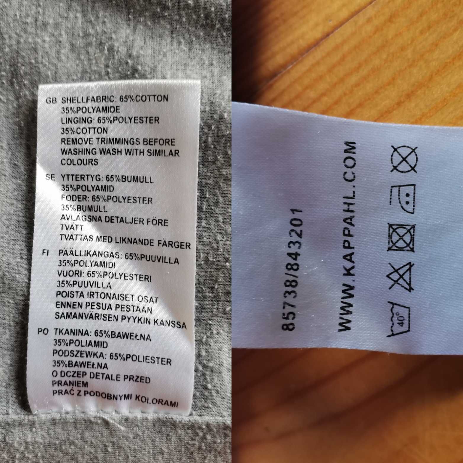 Spodnie z paskiem KappAhl, ocieplane