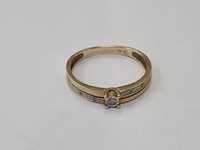 YES! Piękny złoty pierścionek damski/ 585/ 1.47 gram/ R12/ Brylanty