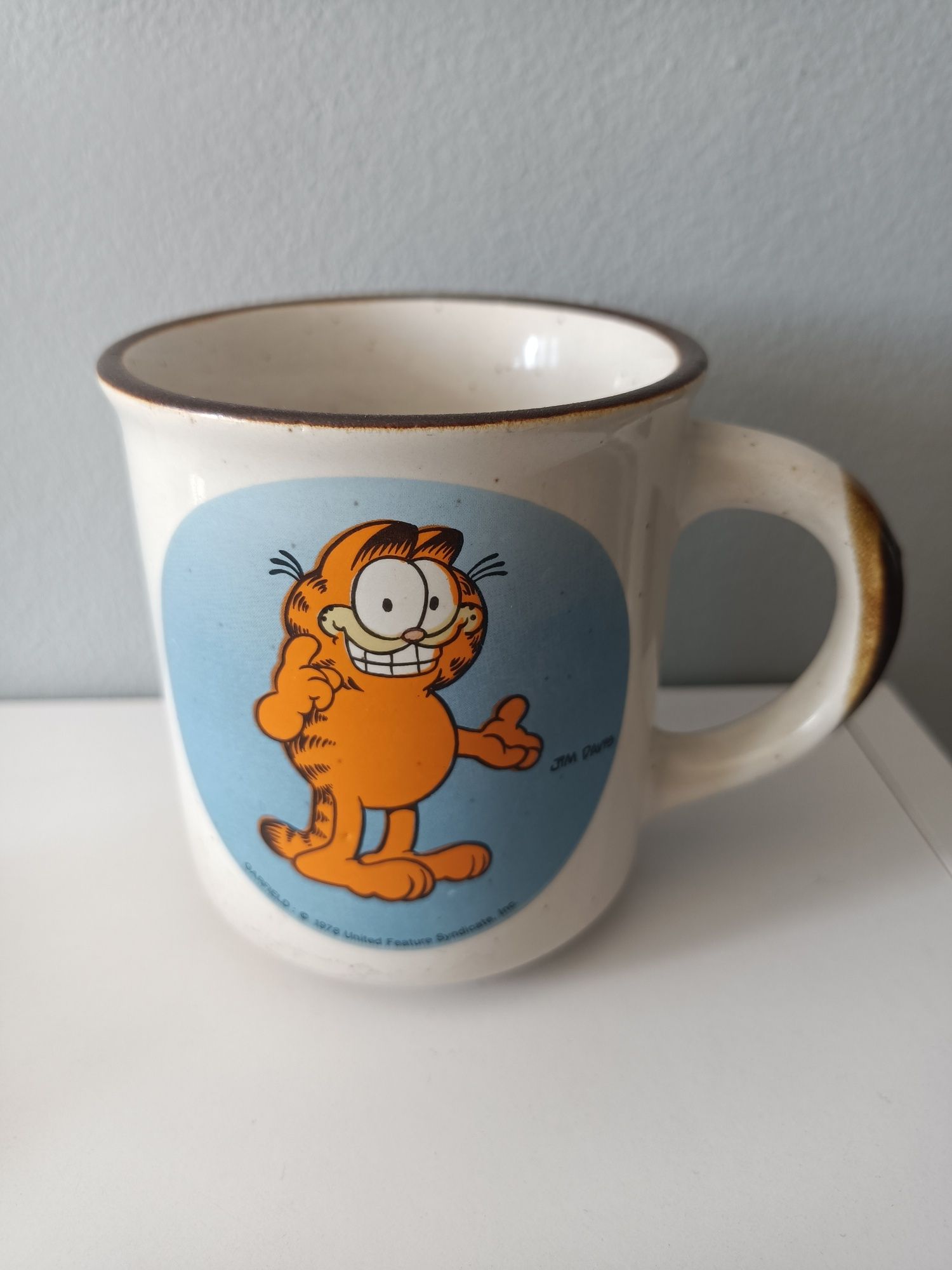 Kubek PRL Garfield unikat kolekcjonerski kubeczek 1978 rok