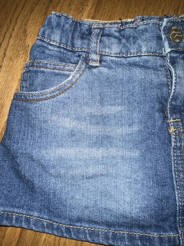 Spódnica jeans dziecięca, H&M, rozm.86, 12-18 cm