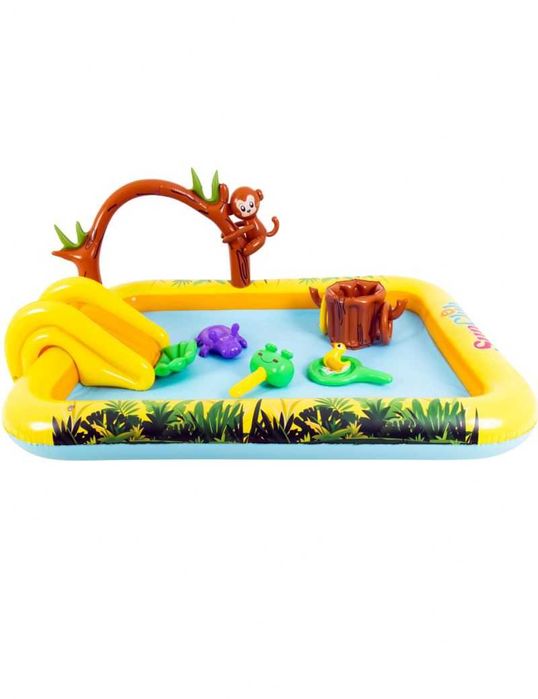 BEZPIECZNY Wodny plac zabaw dla dzieci basen ze zjeżdżalnią NOWY