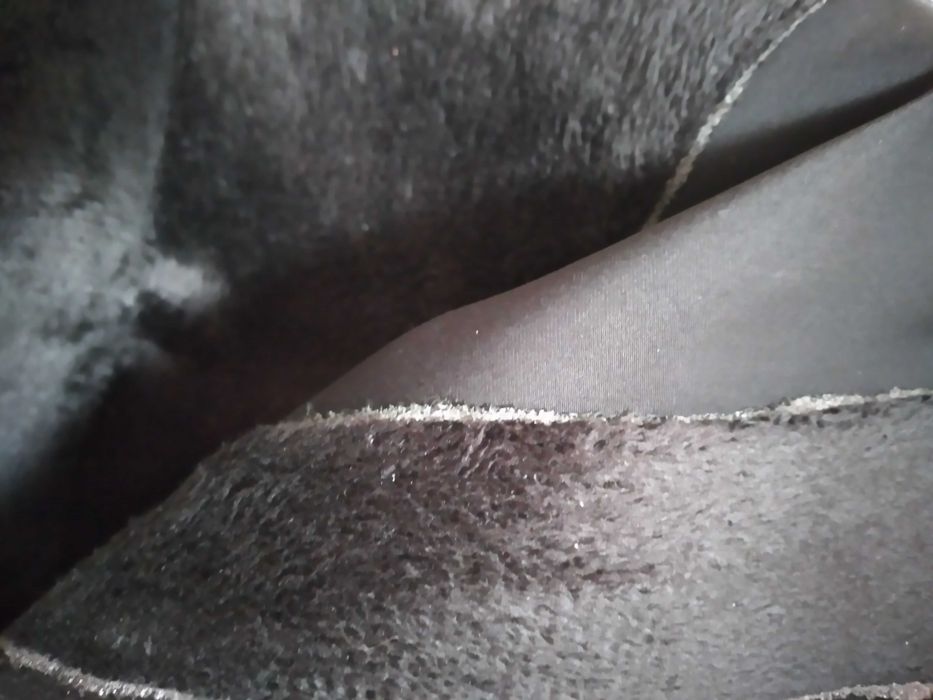 Нові високі велюрові чоботи з бахромою, р. 40