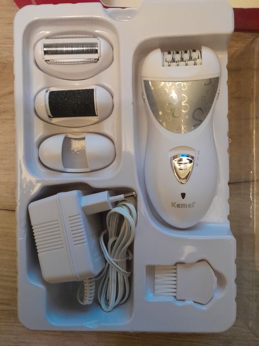 Depilator kemei km-505 3 w 1 zasilanie akumulatorowe i kabel