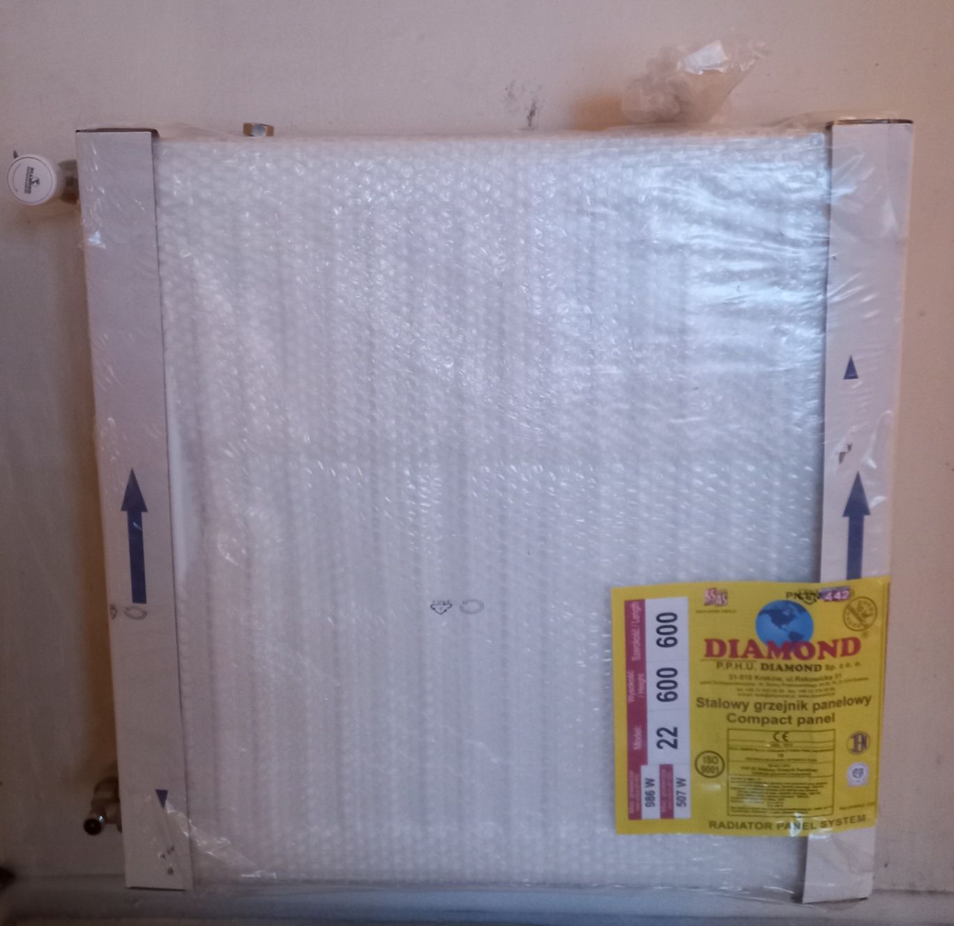 Grzejnik Diamond panelowy 600x600