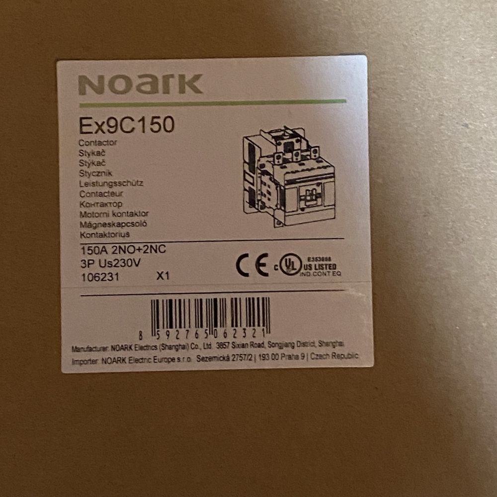 Контактор Noark Ex9C150